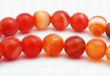 Shiny Polished Red Agate 6mm Beads