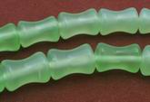 Seafoam Green Hourglass Glass Beads