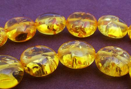 Wonderful Amber Button Beads