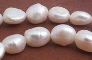 Unusual Chinese Large Baroque Pearl Strand