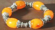 Beautiful Chunky Chinese Amber Bracelet