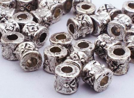 100 Gothic Drum Bead Spacers - 925: MrBead