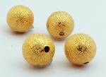 30 Gold Stardust Bead Spacers - Large Heavy 10mm & 5mm