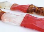 Giant Wavy Fire Cherry Quartz Rectangle Beads - Heavy!