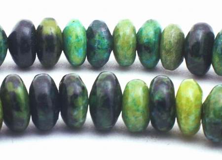 Silky Vibrant Chrysoprase Rondelle Beads -8mm