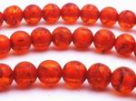 100 Rich Amber 4mm Beads