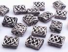 50 Gothic Puff Rectangle Bead Spacers - 925