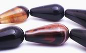 Monstrous Sparkling  Agate Teardrop Beads - Heavy!