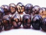 Hauntingly Beautiful Web Agate Beads - Large Rondells