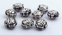 50 Tibetan Silver Beetle Bead Spacers