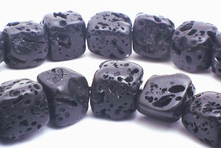 Chunky Volcanic Lava Dice Beads: MrBead