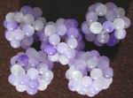 5 Unusual 12mm Lavender Jade Cluster Beads
