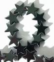 Glittering Hematite 8mm Star Beads