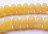 Yellow Butterscotch Jade Rondelle Beads