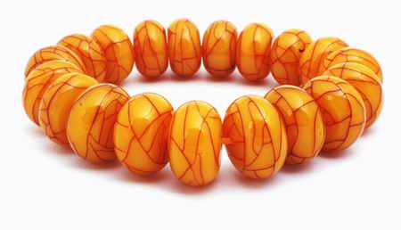 Chunky Amber Bead Bracelet