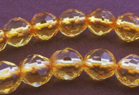 62 Sparking Faceted 6mm Citrine Beads