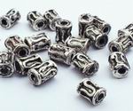 100 Gothic Rope Tube Bead Spacers - 925
