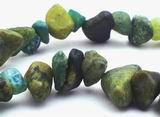 Golden Leek Chrysoprase Chip Beads - Long 34" Stand