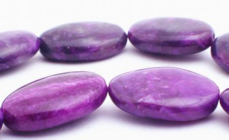 Mystical  Purple Sugilite Oval Beads