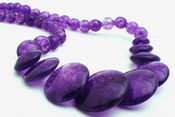 Beautiful Graduated Amethyst Bead Strand - 13mm to 6mm