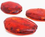 2 Large Enchanting Amber Beads