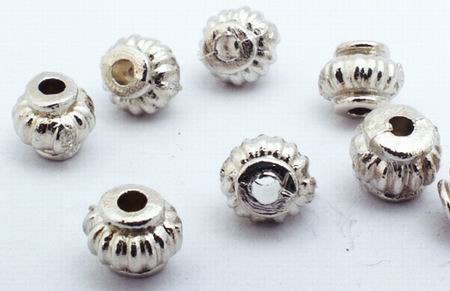 100 Silver Cog Bead Spacers