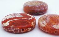 Massive Crab Fire Agate Focal Bead - 42mm