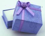 12  Pretty Lavender Ring Boxes