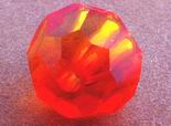3 x Swarovski 8mm Round Mandarian Orange Beads