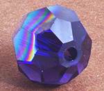 3 x AB Swarovski Majorelle Blue Round 8mm Beads