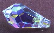 Swarovski Clear AB Teardrop Top-Drill Bead - 13mm x 7mm