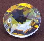 3 x AB Swarovski Light Yellow Ravoli Beads - 8mm x 4mm