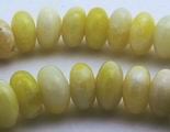 111 Zesty Lemon Jade Rondelle Beads