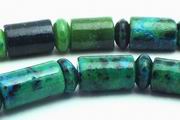 Ravishing Tube & Disc Chrysocolla Beads