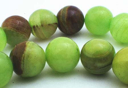 12mm Soo Chow Serpentine Jade Beads