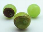 4 Large Soo Chow Serpentine Jade Beads - 19mm