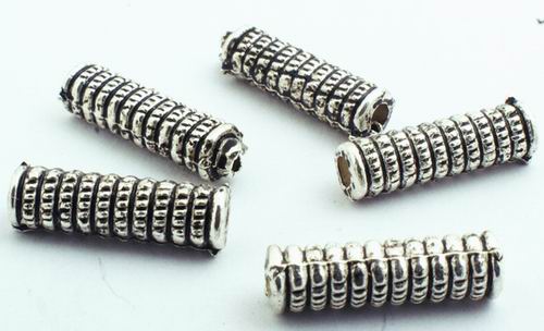 40 Long Roped Tube Bead Spacers