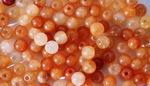 100 Cheerful Orange Jade Beads