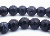 Wicked Devil Black Fire Agate Beads