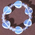 Dreamy Romantic Moonstone Heart Bracelet