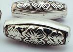 10 Traditional Vase Silver Barrel Spacers - 31mm Long