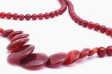 Majestic Graduated Carnelian Disc Beads - 18mm to 6mm