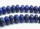 95 Majestic Royal Blue Lapis Rondelle Beads