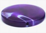 Huge Breathtakingly Luscious Shiny Deep-Purple Agate Button Bead