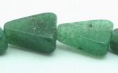 Unusual Sea Green Aventurine Pyramid Beads