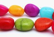 Magnificent Polished Rainbow Jade Large Nugget Beads - Heavy!