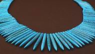 99 Graduated Blue Turquoise Icicle Spike Beads - 58mm to 20mm