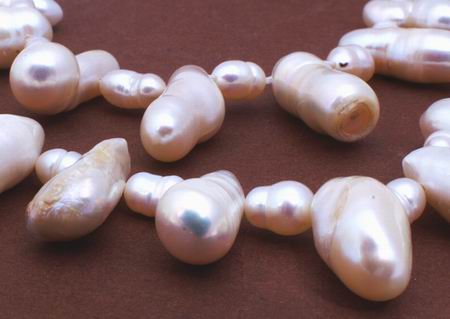 Breathtakingly Unusual Long Baroque Pearls