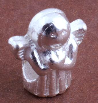 2 Silver Guardian Angel Troll Beads