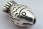 2 Large Enchanting Silver Fish Troll Beads